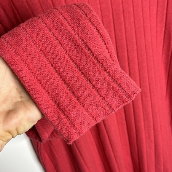 Anthropologie Eri + Ali xL Ribbed Mock Cowl Neck Lightweight Dolman knit Sweater - Picture 4 of 9